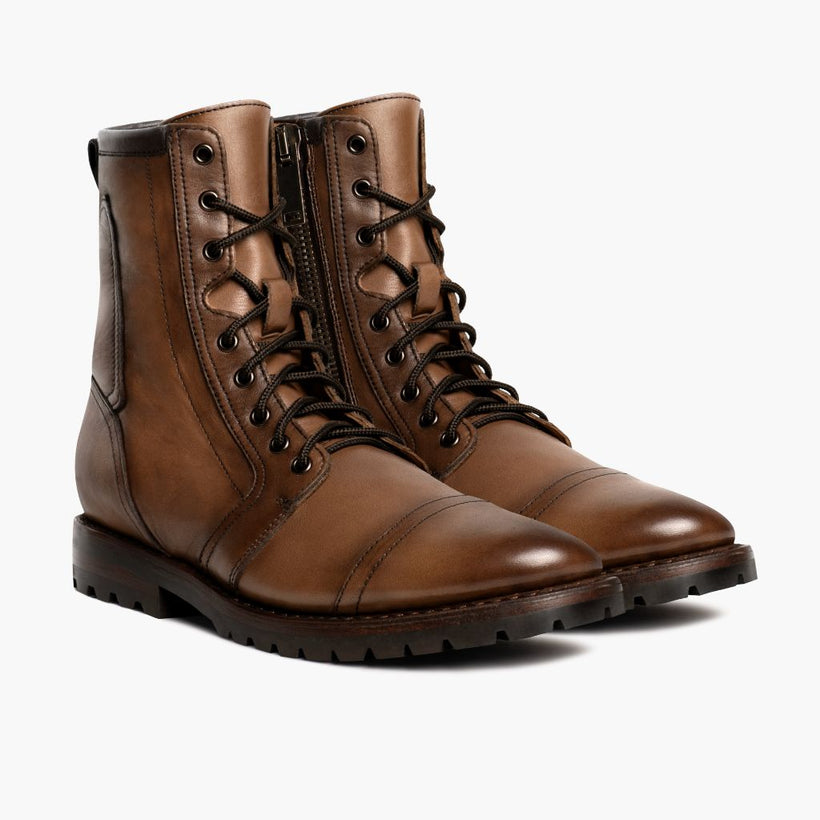 Casa Moto Amber Wheat Leather Boots