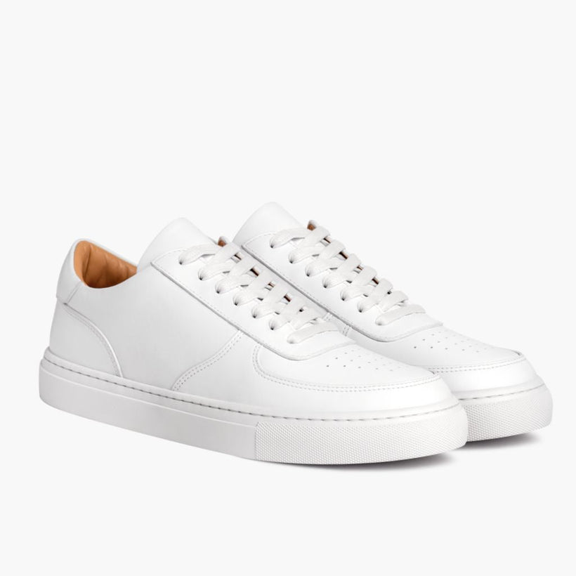 Women's Court White Leather Sneakers