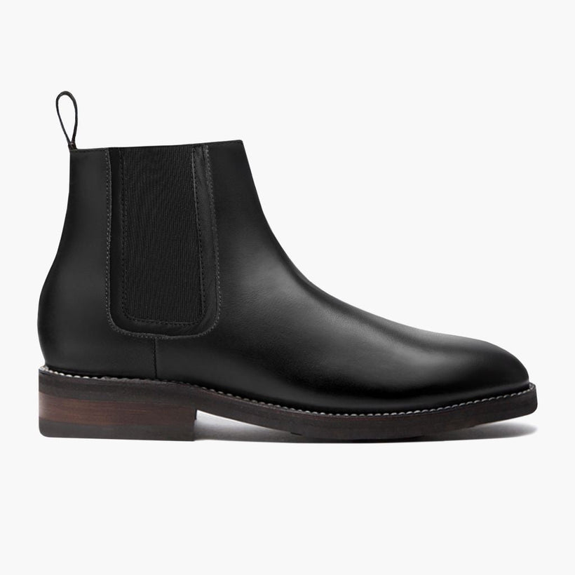Duke Black Leather Boots
