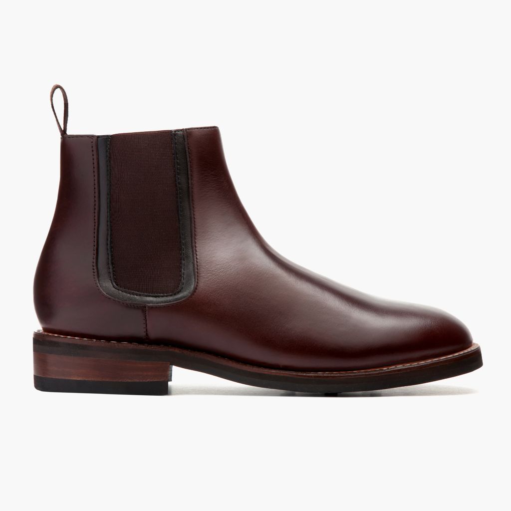 Brown Full-Grain leather Boots - Goodyear Welt Construction & Front Toe Box Detail