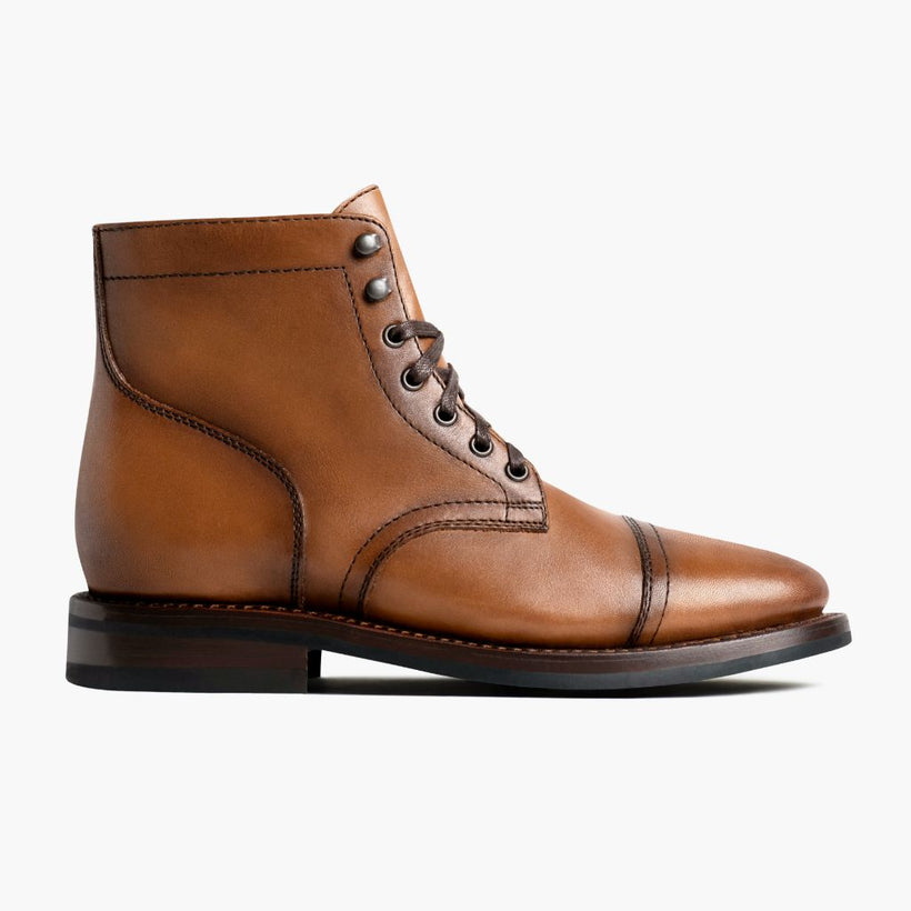 Captain Toffee Leather Boots