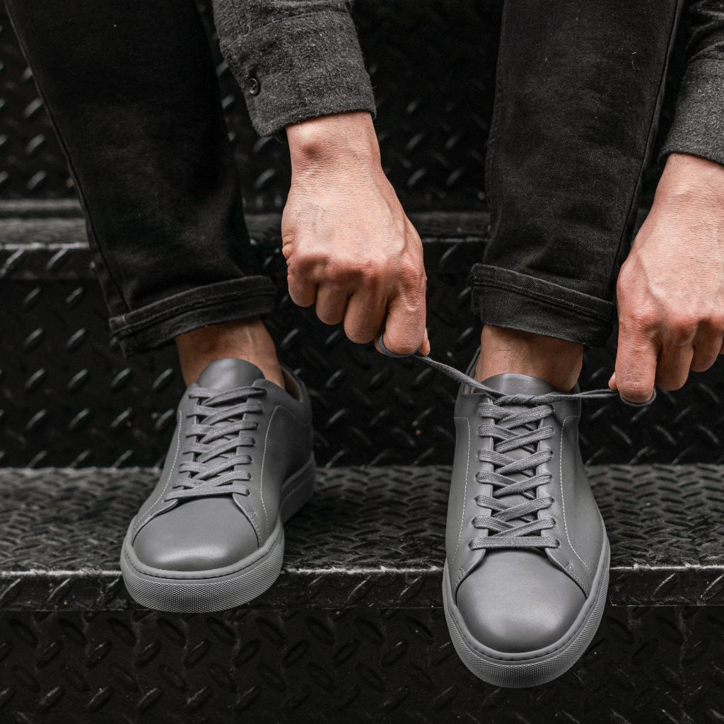 Styled On-Foot Perspective Demonstrating Ankle Fit & Silhouette on Model
