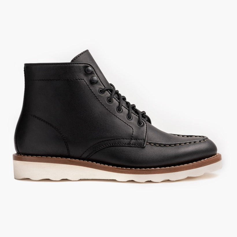 Diplomat Black Leather Boots
