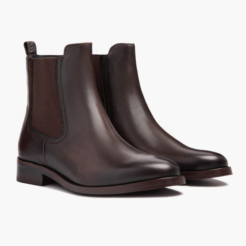 Duchess Black Coffee Leather Boots