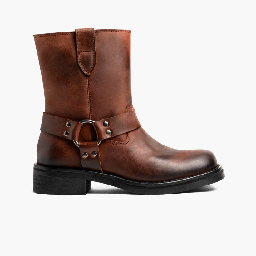 Outlaw Rust Brown Leather Boots