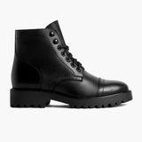 Captain Black (StormKing® Edition) Leather Boots in Black Full-Grain Leather - Lateral Side Profile View | Buy Online