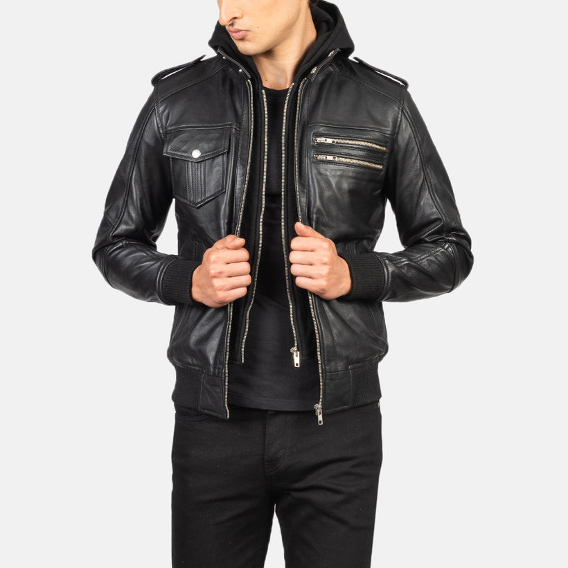 Bravado Leather Bomber Jacket