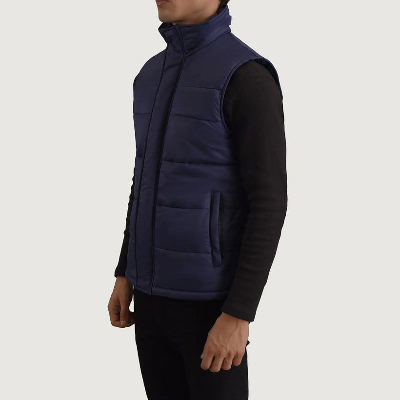 Bryan Blue Puffer Vest