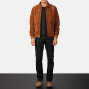 Coffmen Leather Bomber Jacket – alternate product view 3