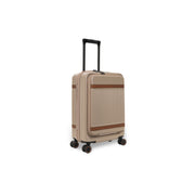 
Hand Luggage Suitcase Front Pocket Zuna in Classic 100% Full-Grain Leather - Front Profile View & Tailored Silhouette | Buy Online