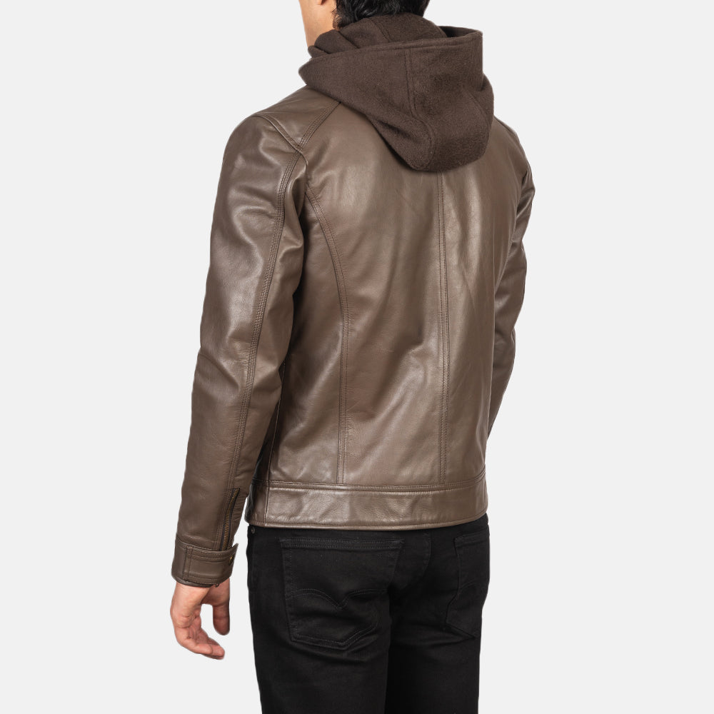 Authentic Cowhide Leather with Semi-aniline Finish Grain Texture &amp; Heavy-Duty Seam Stitching Detail