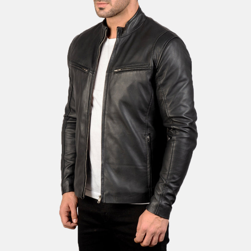 Ionic Leather Biker Jacket