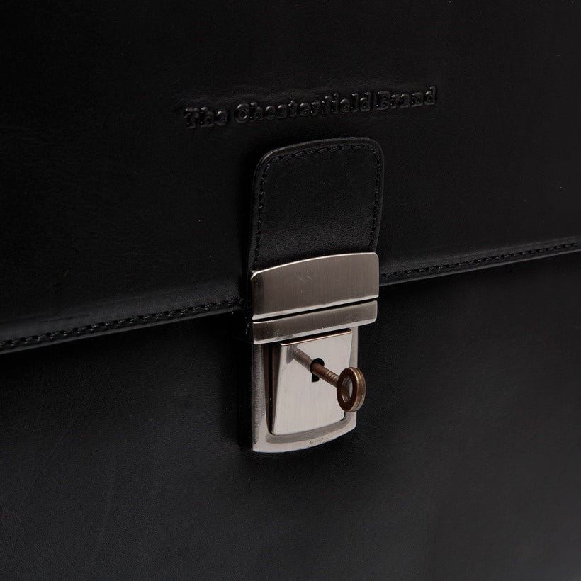 Salvatore Full-Grain Leather Briefcase