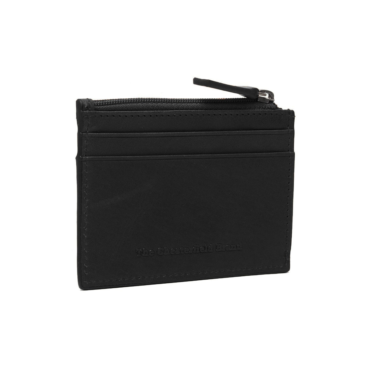 
Leather Card Wallet in Classic 100% Full-Grain Leather - Full Exterior Front Profile View | Buy Online