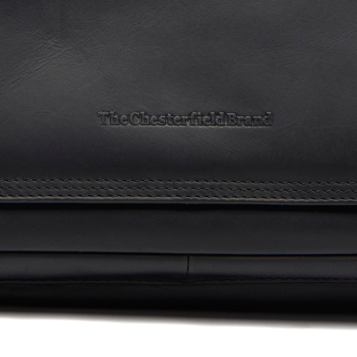 Classic 100% Full-Grain leather Bag - Rear Perspective Showing Reinforced Leather Straps &amp; Stitching