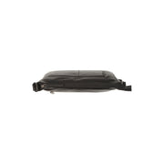 Loraine Full-Grain Leather Crossbody Bag - Structured Side Profile Showing Gusset Depth &amp; Expansion Capacity