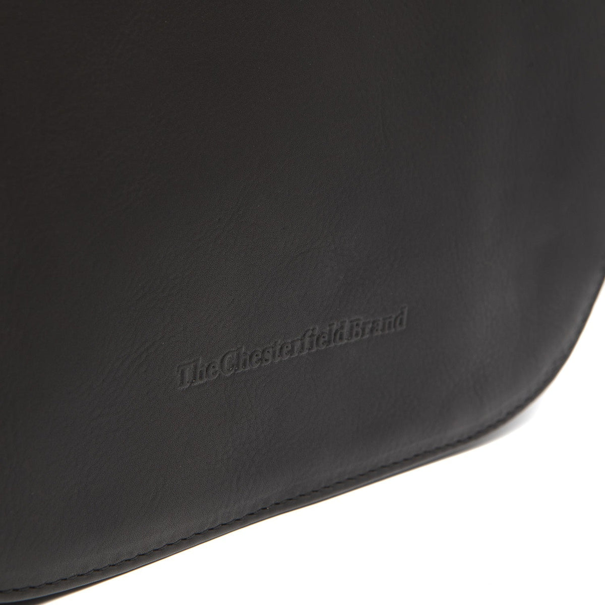 Solid Antique Brass Hardware &amp; Heavy-Duty Dual Zipper Detail on Millie Full-Grain Leather Crossbody Bag