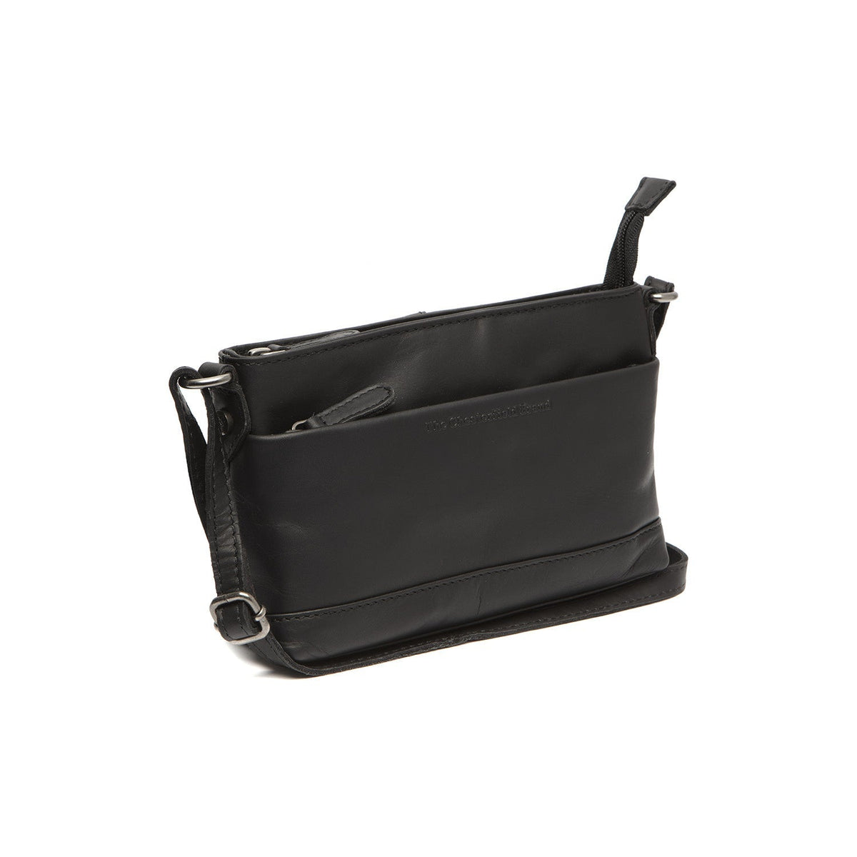 Salerno Full-Grain Leather Crossbody Bag in Classic 100% Full-Grain Leather - Full Exterior Front Profile View | Buy Online