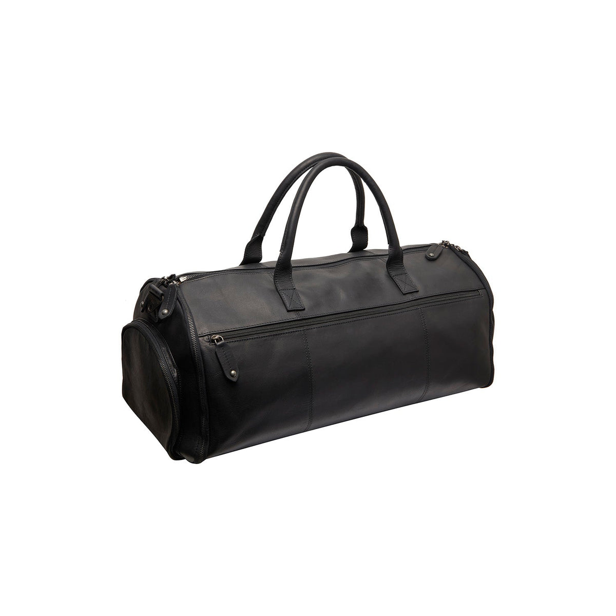 Tailored Rib Cuffs &amp; Hem Craftsmanship Construction Detail on Leather Garment Bag Finlay