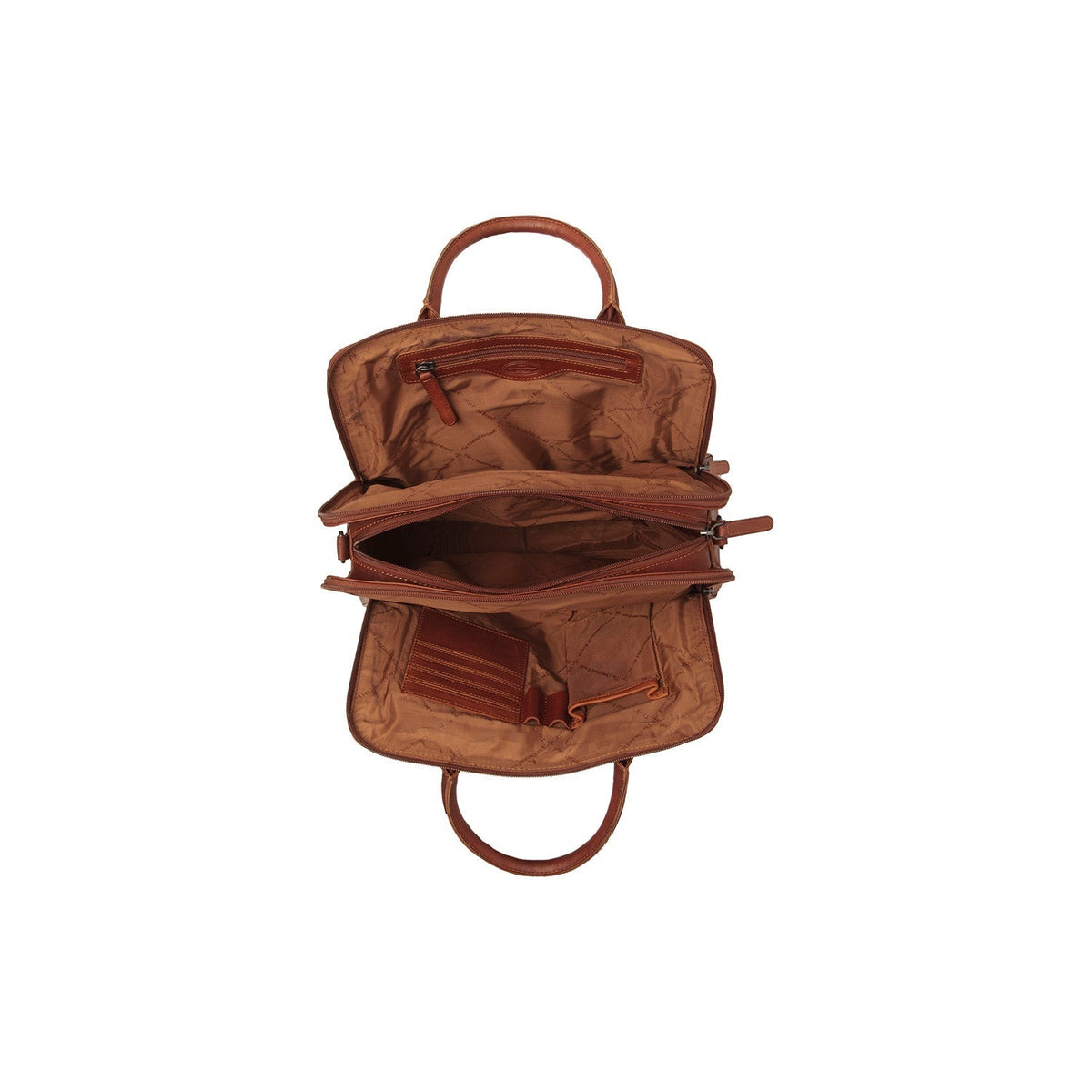 
Cognac Leather Handbag Layton, detail view 1