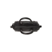 Marsala Full-Grain Leather Handbag - Lateral Side Profile View Showing Sleeve Cut &amp; Athletic Taper Fit