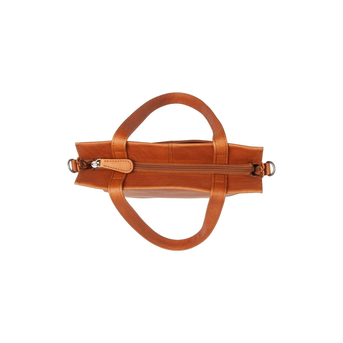 Rivington Full-Grain Leather Handbag - Lateral Side Profile View Showing Sleeve Cut &amp; Athletic Taper Fit