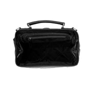 
Close-Up Detail of Classic Collar & Heavy-Duty Zipper Hardware on Shaun Full-Grain Leather Handbag