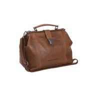 
Tailored Rib Cuffs & Hem Craftsmanship Construction Detail on Shaun Full-Grain Leather Handbag