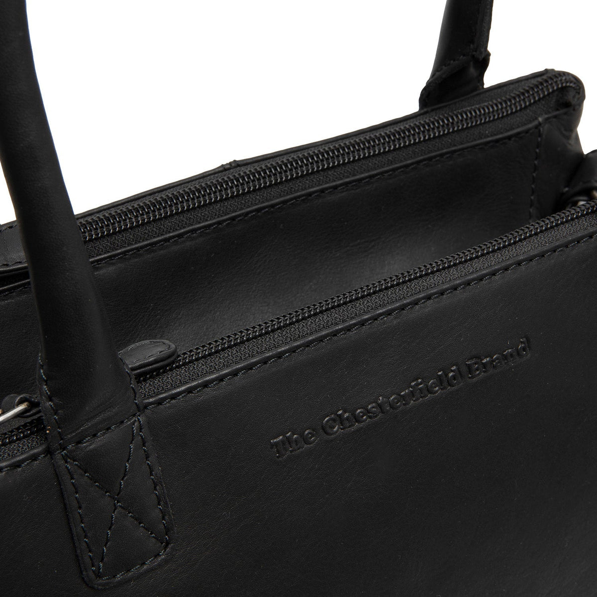 Classic 100% Full-Grain leather Goods - Back View Showing Tailored Shoulder Fit &amp; Clean Hemline