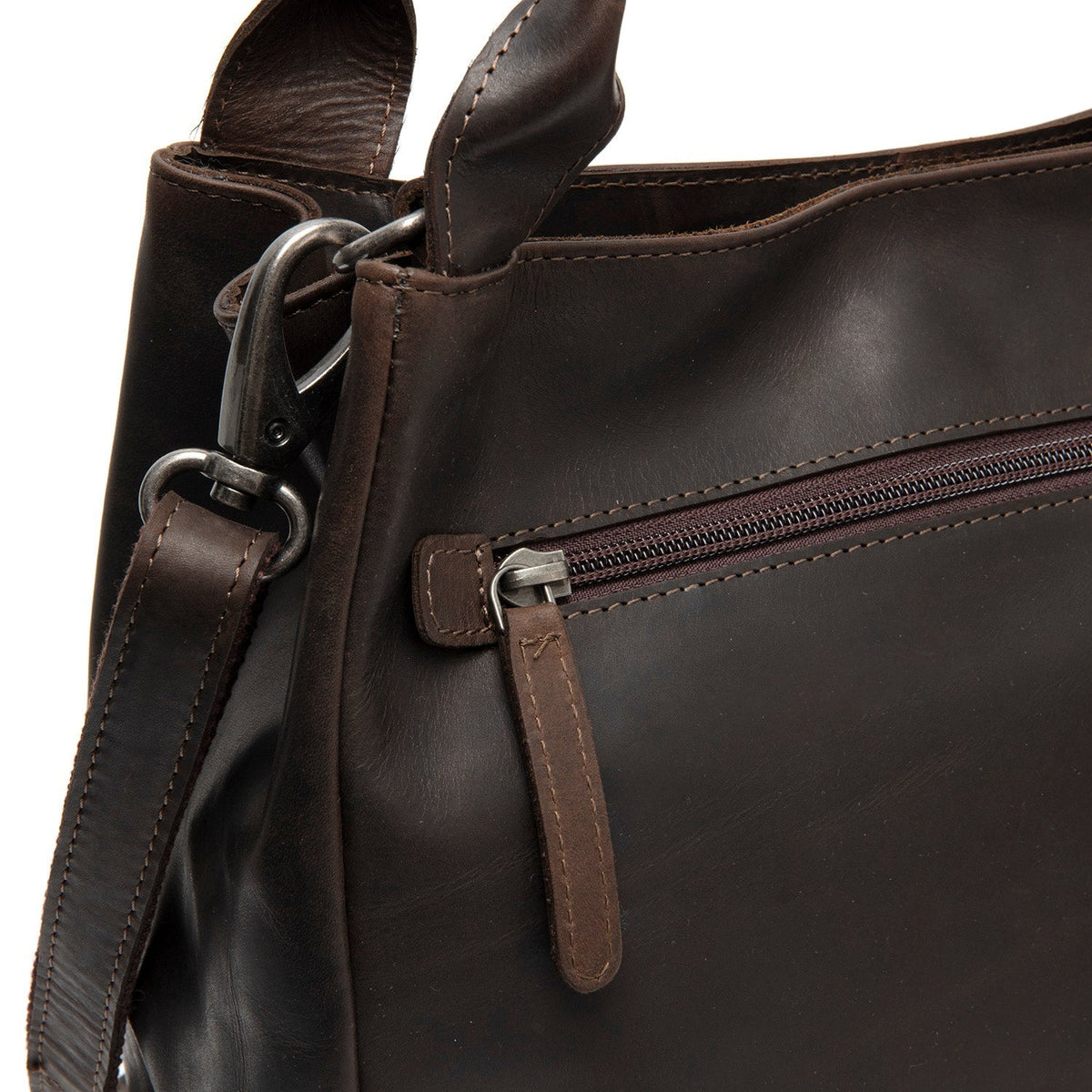 Tenara Full-Grain Leather Handbag – alternate product view 3