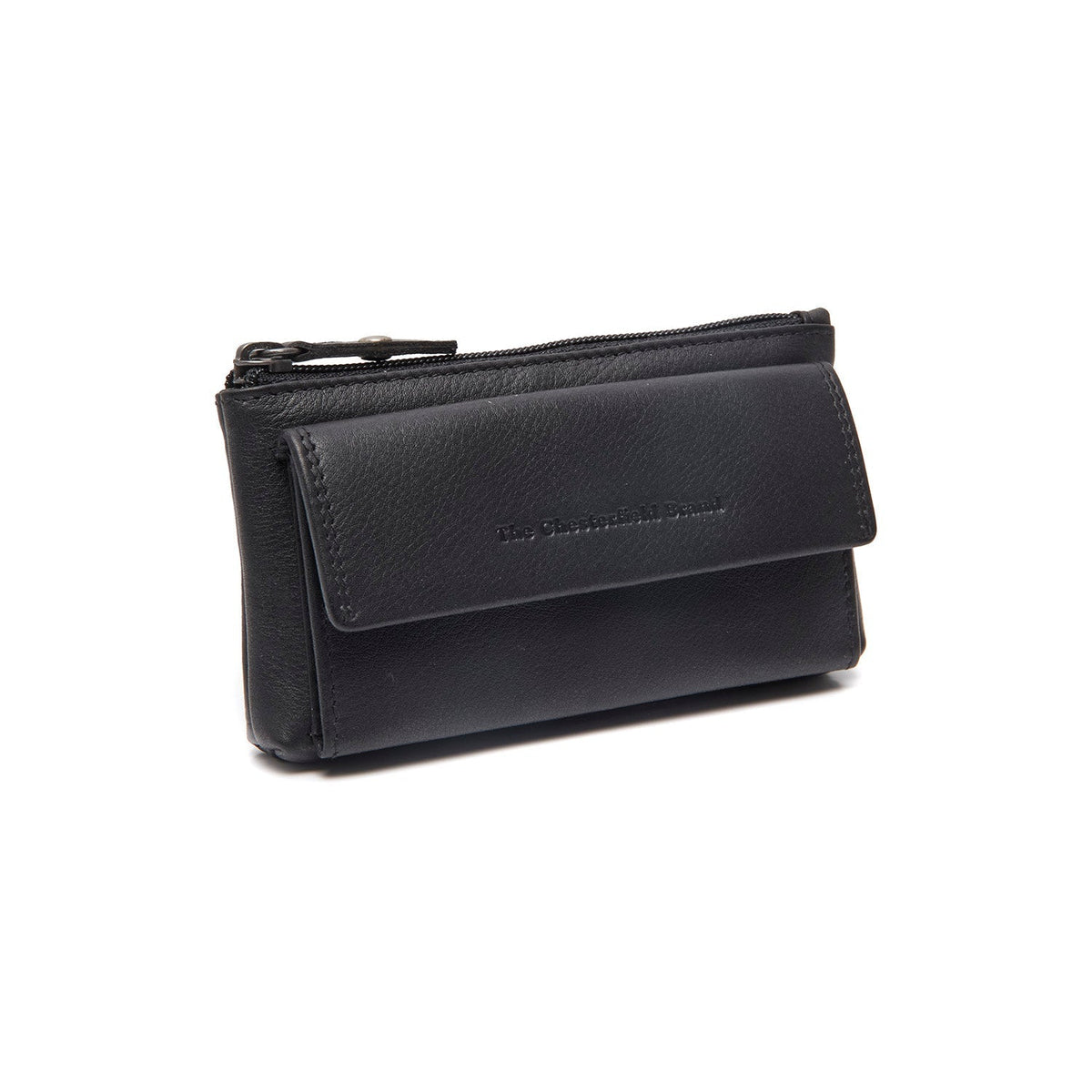 Torano Full-Grain Leather Key Case in Classic 100% Full-Grain Leather - Front Profile View & Tailored Silhouette | Buy Online