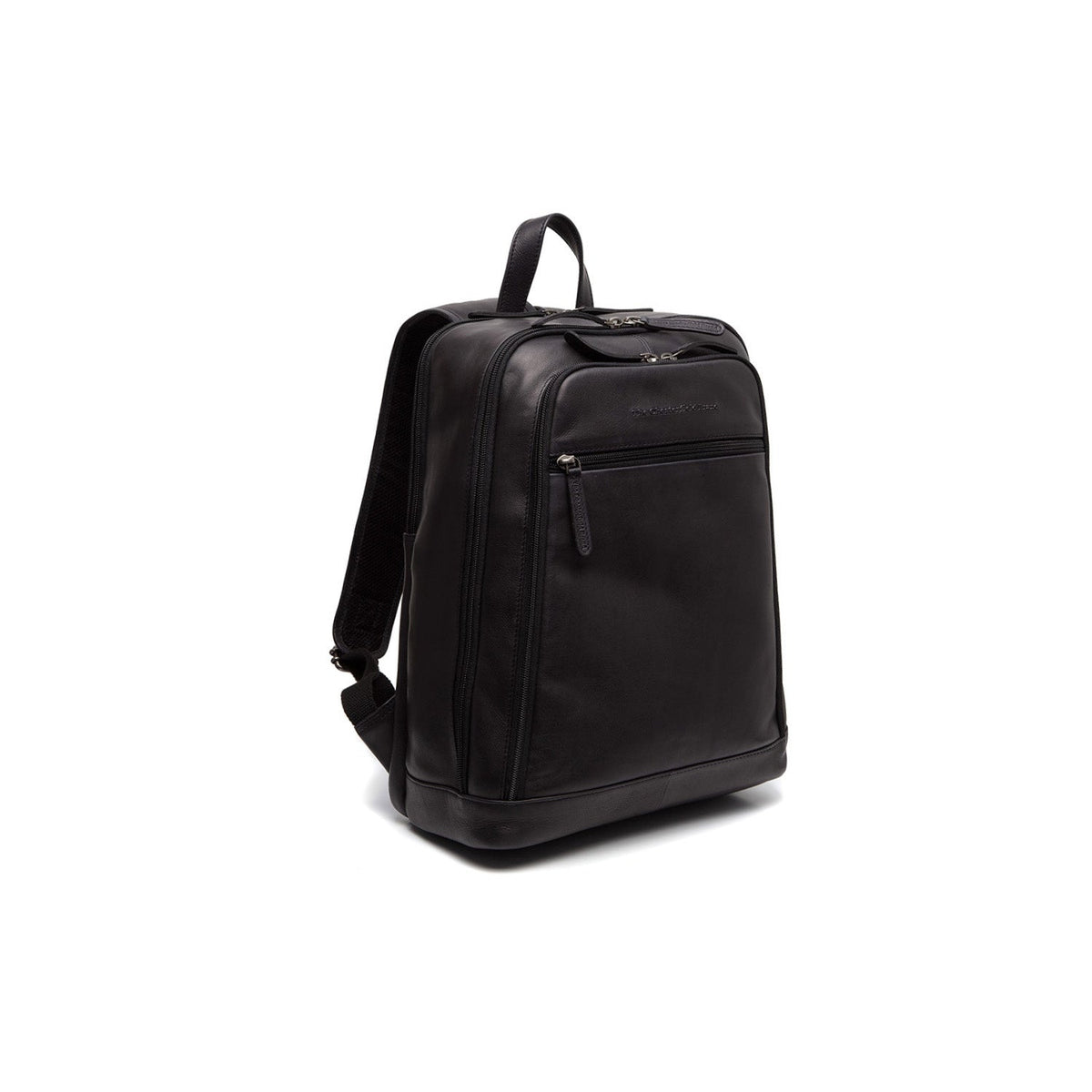 Detroit Full-Grain Leather Laptop Backpack in Classic 100% Full-Grain Leather - Full Exterior Front Profile View | Buy Online