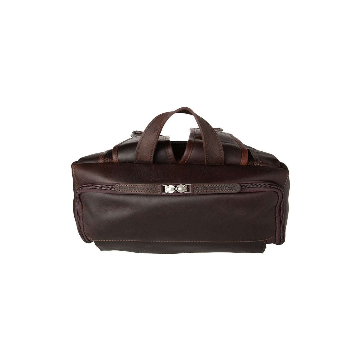 Rich Full-Grain Leather Laptop Backpack – alternate product view 3