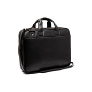 Iseo Full-Grain Leather Laptop Bag in Classic 100% Full-Grain Leather - Full Exterior Front Profile View | Buy Online