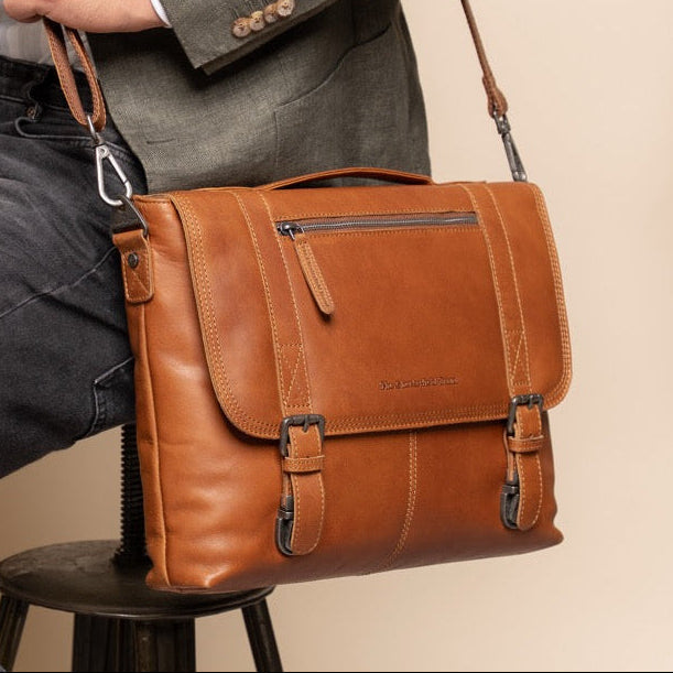 Veneto Full-Grain Leather Laptop Bag
