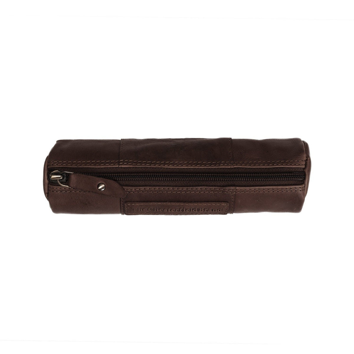 Brown Leather Pencil Case Lea, detail view 1