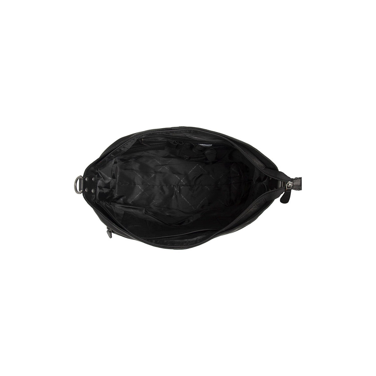 Black Leather Shoulder Bag Astero, detail view 4