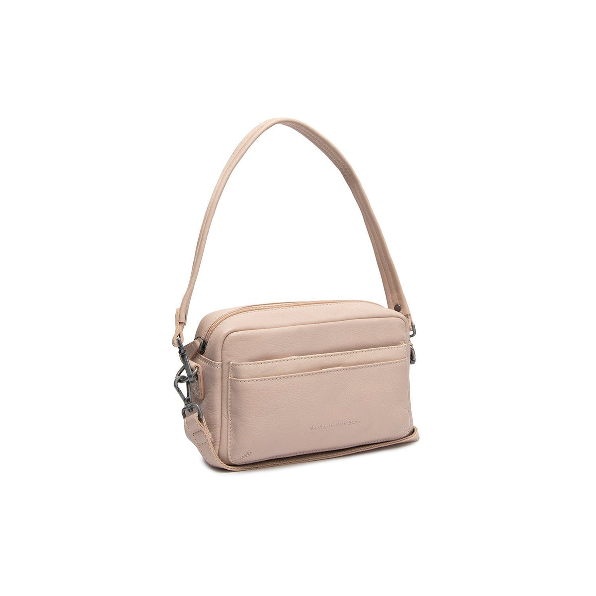 Liora Full-Grain Leather Shoulder Bag in Classic 100% Full-Grain Leather - Full Exterior Front Profile View | Buy Online