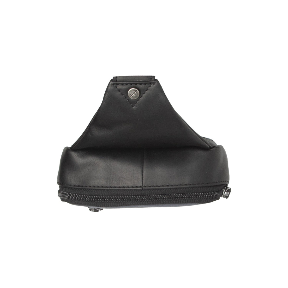 Leather Sling Bag Salla - Structured Side Profile Showing Gusset Depth &amp; Expansion Capacity