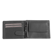 
Classic 100% Full-Grain leather Wallet - Rear Perspective Showing Reinforced Leather Straps & Stitching