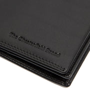 Solid Antique Brass Hardware &amp; Heavy-Duty Dual Zipper Detail on Vincent Full-Grain Leather Wallet