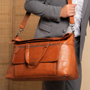 Lazio Full-Grain Leather Weekender Bag – alternate product view 2