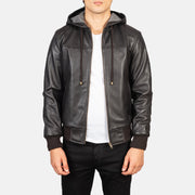 Nintenzo Leather Bomber Jacket – alternate product view 1