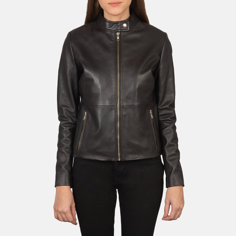 Rave Brown Biker Jacket