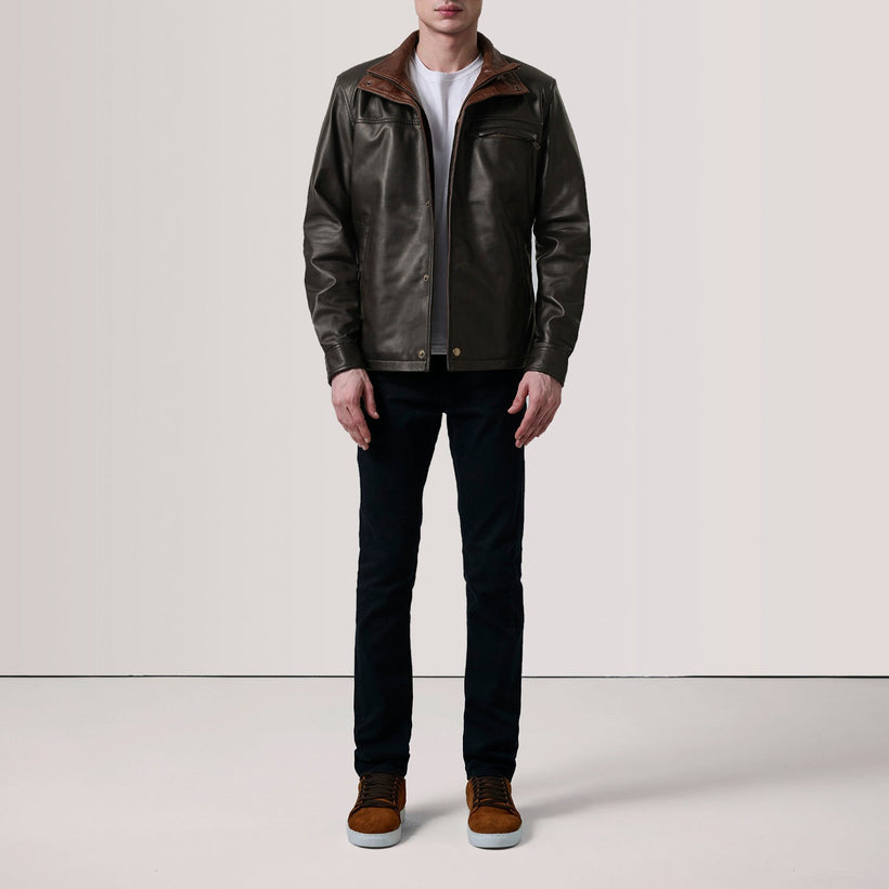 Sean Brown Leather Classic Jacket