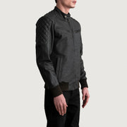 Sven Leather Bomber Jacket – alternate product view 2